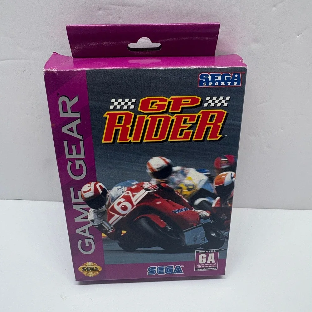CIB GP Rider Video Game Motorcycle Racing Sega Game Gear